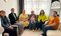 Artvin'de projeyle yuva kuran ve çocuk sahibi olan ilk aileye ziyaret