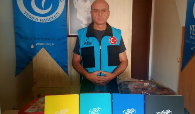 Edirne Yesevi Hareketi'nden öğrencilere çanta ve kırtasiye desteği